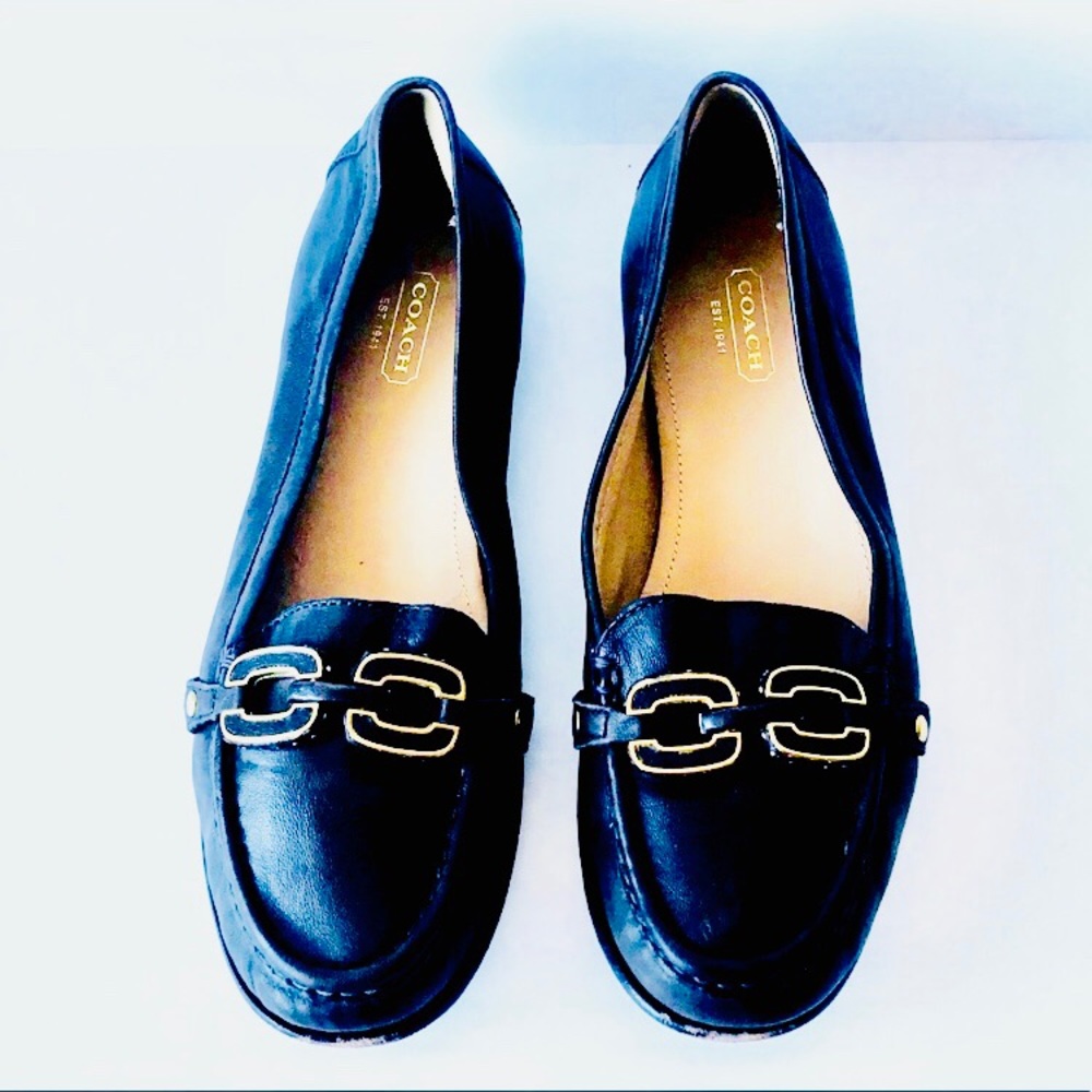 Coach Woman’s Brown Leather Loafers Size 9B - Picture 3 of 8